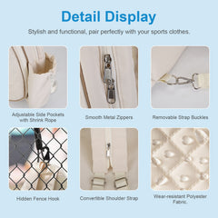 Pickleball Sling Bag For Men and Women Waterproof