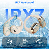 Open-Ear Wireless V5.4 Earbuds, LED Display Case, IPX7 Waterproof, Touch Control