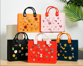 Stylish Waterproof EVA Tote Bag for Women Beach Handbag with Shoulder Strap