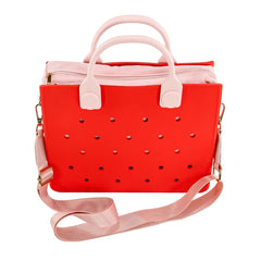 Stylish Waterproof EVA Tote Bag for Women Beach Handbag with Shoulder Strap