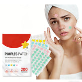 Hydrocolloid Acne Pimple Patches (200 Count) Invisible Overnight Spot Treatment