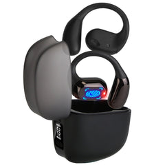 Open-Ear Wireless V5.4 Earbuds, LED Display Case, IPX7 Waterproof, Touch Control