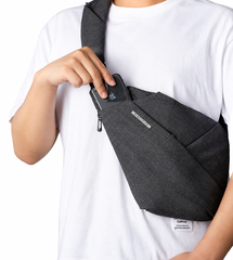 Canvas Chest Bag Anti-Theft Crossbody Sling Bag