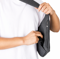 Canvas Chest Bag Anti-Theft Crossbody Sling Bag