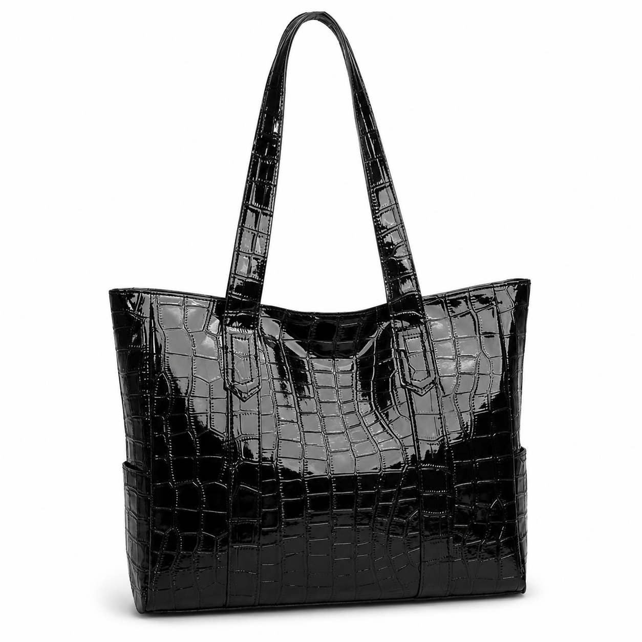 Crocodile Pattern PU Tote Bag for Women